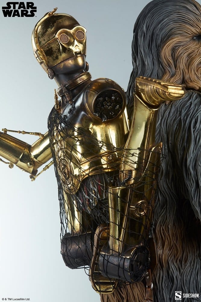 Chewbacca and C-3PO Premium Format by Sideshow Collectibles - Star Wars Episode V: The Empire Strikes Back statue