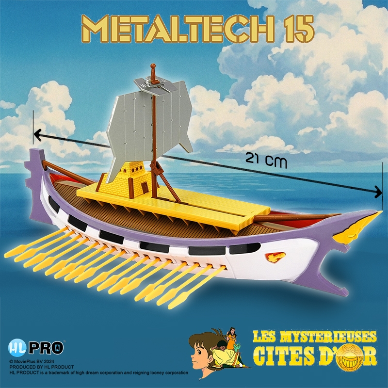 Solaris Metaltech FR par HL Pro - réplique Les Mystérieuses Cités d'Or de 21 cm