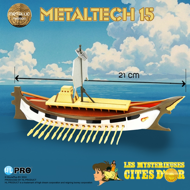 Solaris Metaltech FR Metallic par HL Pro - réplique Les Mystérieuses Cités d'Or de 21 cm