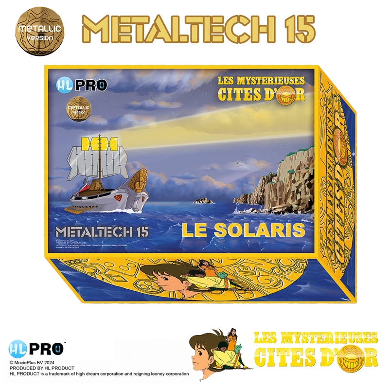 Solaris Metaltech FR Metallic par HL Pro - réplique Les Mystérieuses Cités d'Or de 21 cm