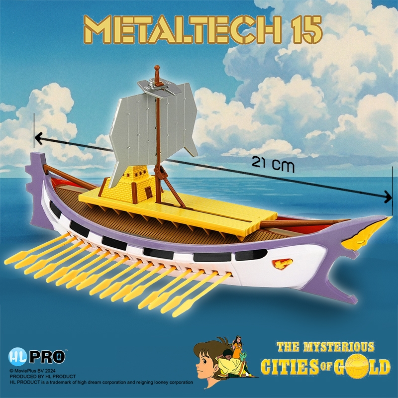 Solaris Metaltech EN par HL Pro - réplique Les Mystérieuses Cités d'Or de 21 cm