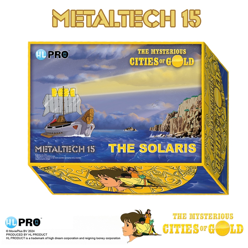 Solaris Metaltech EN par HL Pro - réplique Les Mystérieuses Cités d'Or de 21 cm