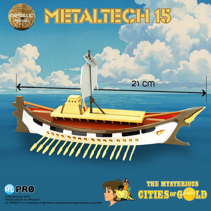 Solaris Metaltech EN Metallic par HL Pro - réplique Les Mystérieuses Cités d'Or de 21 cm