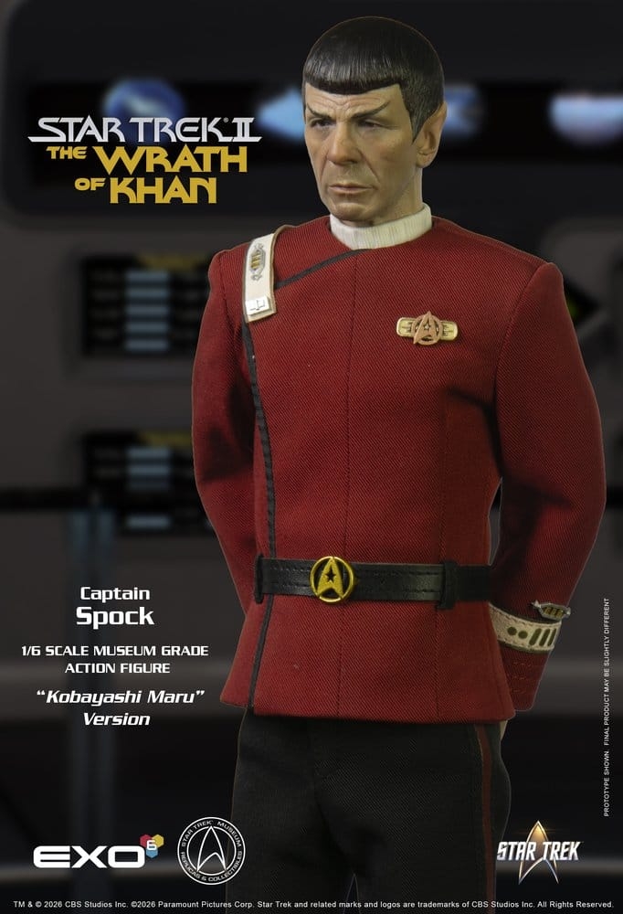 Captain Spock Museum Grade Kobayashi Maru par Exo-6 - figurine 1/6 Star Trek II : La Colère de Khan de 30 cm