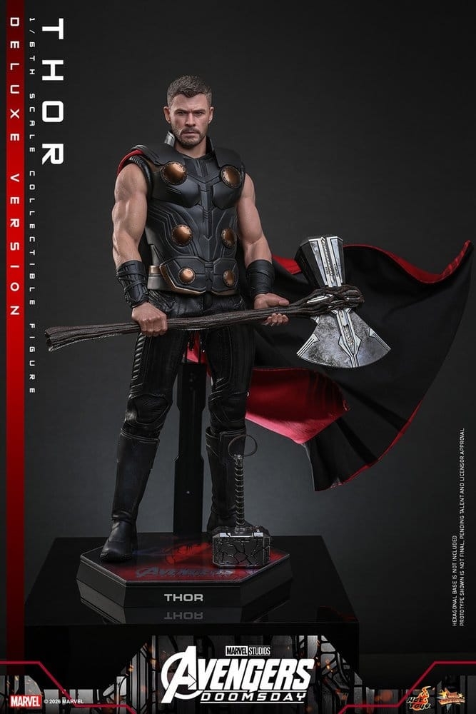 Thor de Hot Toys Deluxe - MMS919 - figura de acción Avengers: Doomsday a escala 1/6