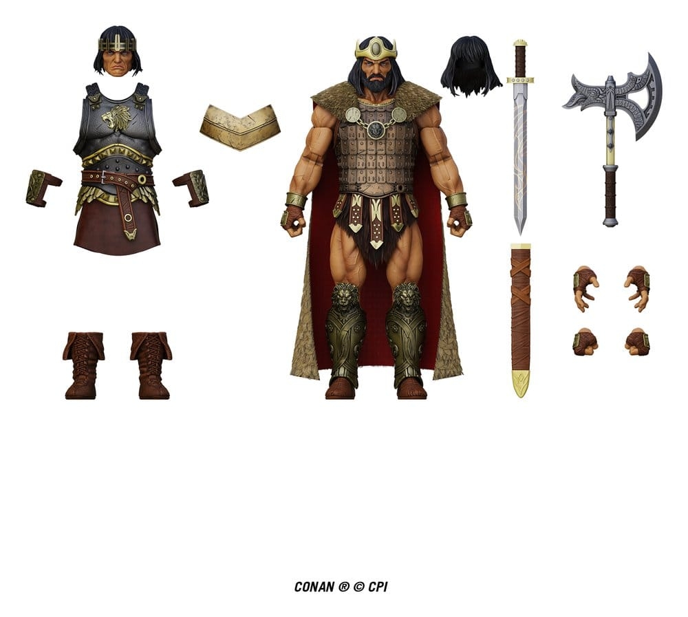King Conan (Ruler of Aquilonia) Epic H.A.C.K.S. par Boss Fight Studio - figurine 1/12 Conan de 15 cm