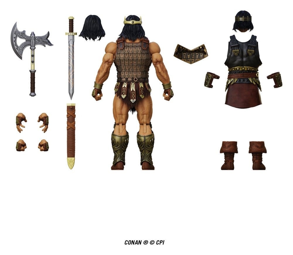 King Conan (Ruler of Aquilonia) Epic H.A.C.K.S. di Boss Fight Studio - action figure Conan in scala 1/12