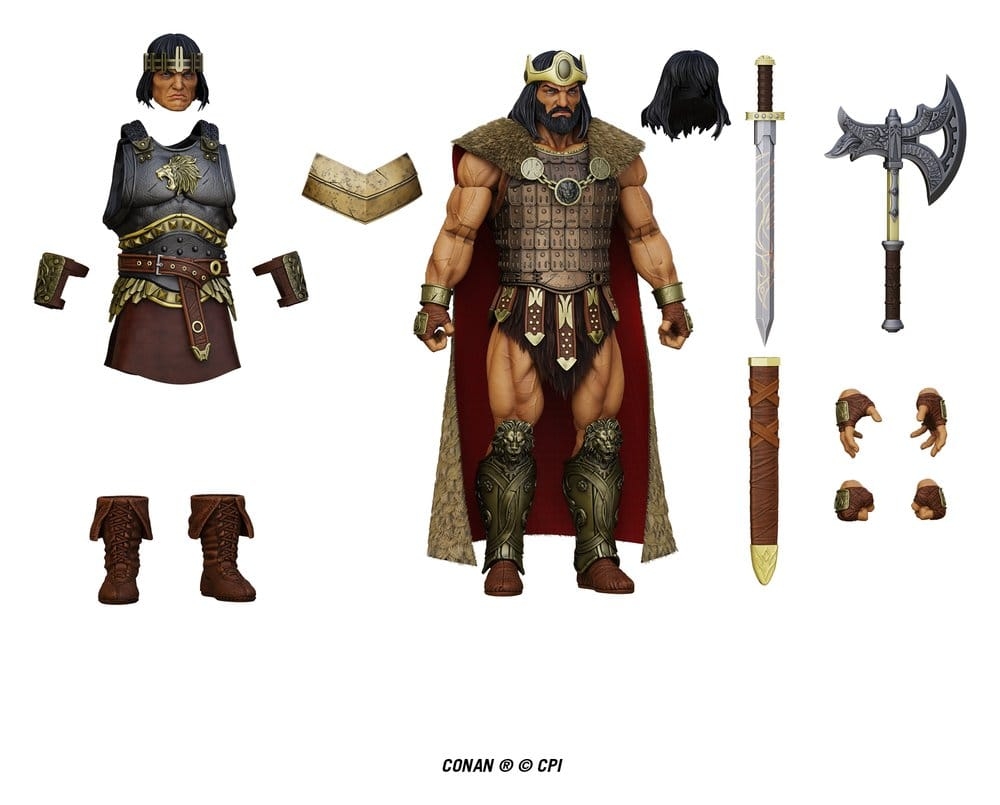 King Conan (Ruler of Aquilonia) Epic H.A.C.K.S. par Boss Fight Studio - figurine 1/12 Conan de 15 cm