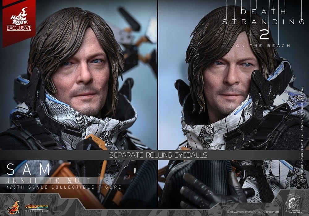 Sam Porter Bridges (Junji Ito Suit) van Hot Toys Collector - VGM89 - Death Stranding 2: On The Beach actiefiguur
