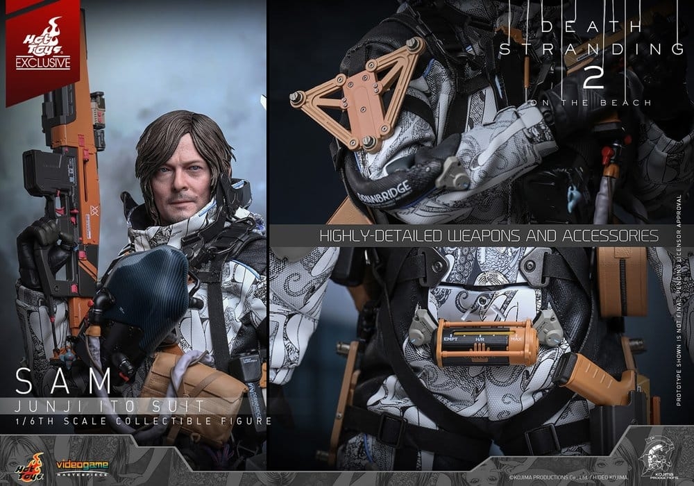 Sam Porter Bridges (Junji Ito Suit) van Hot Toys Collector - VGM89 - Death Stranding 2: On The Beach actiefiguur