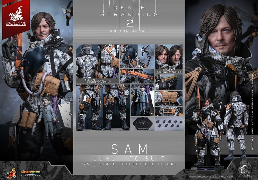Sam Porter Bridges (Junji Ito Suit) Collector par Hot Toys - VGM89 - figurine 1/6 Death Stranding 2: On The Beach