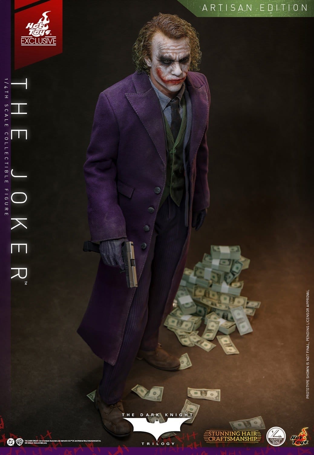 The Joker Artisan par Hot Toys - QS028AE - figurine 1/4 The Dark Knight de 46 cm