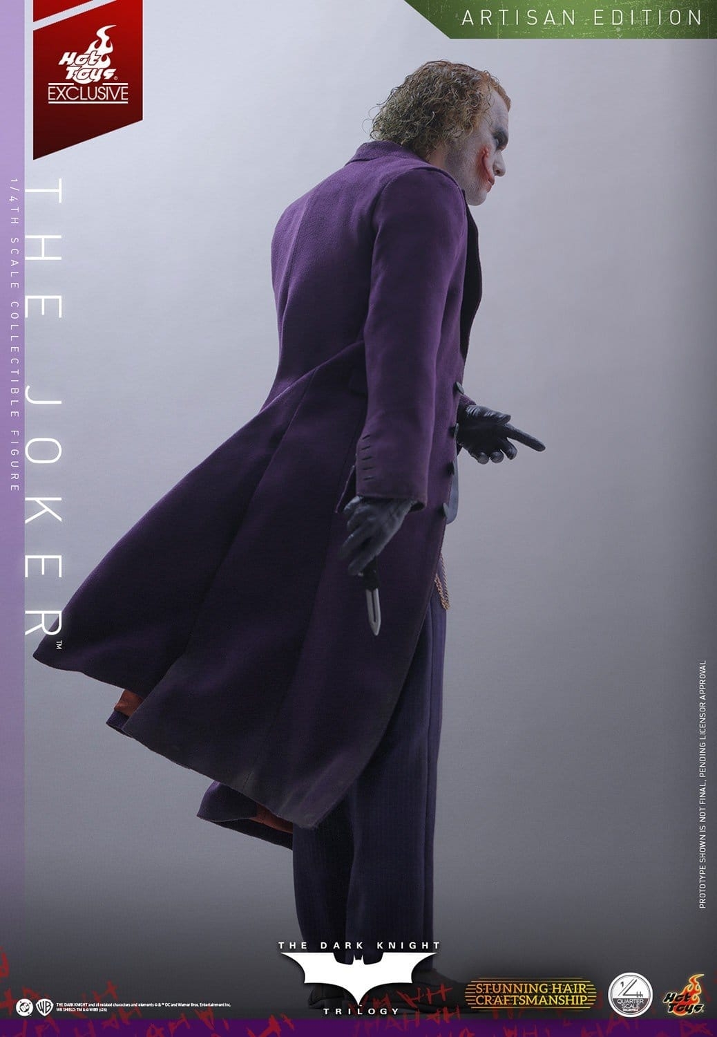 The Joker Artisan by Hot Toys - QS028AE - The Dark Knight 1/4 scale action figure