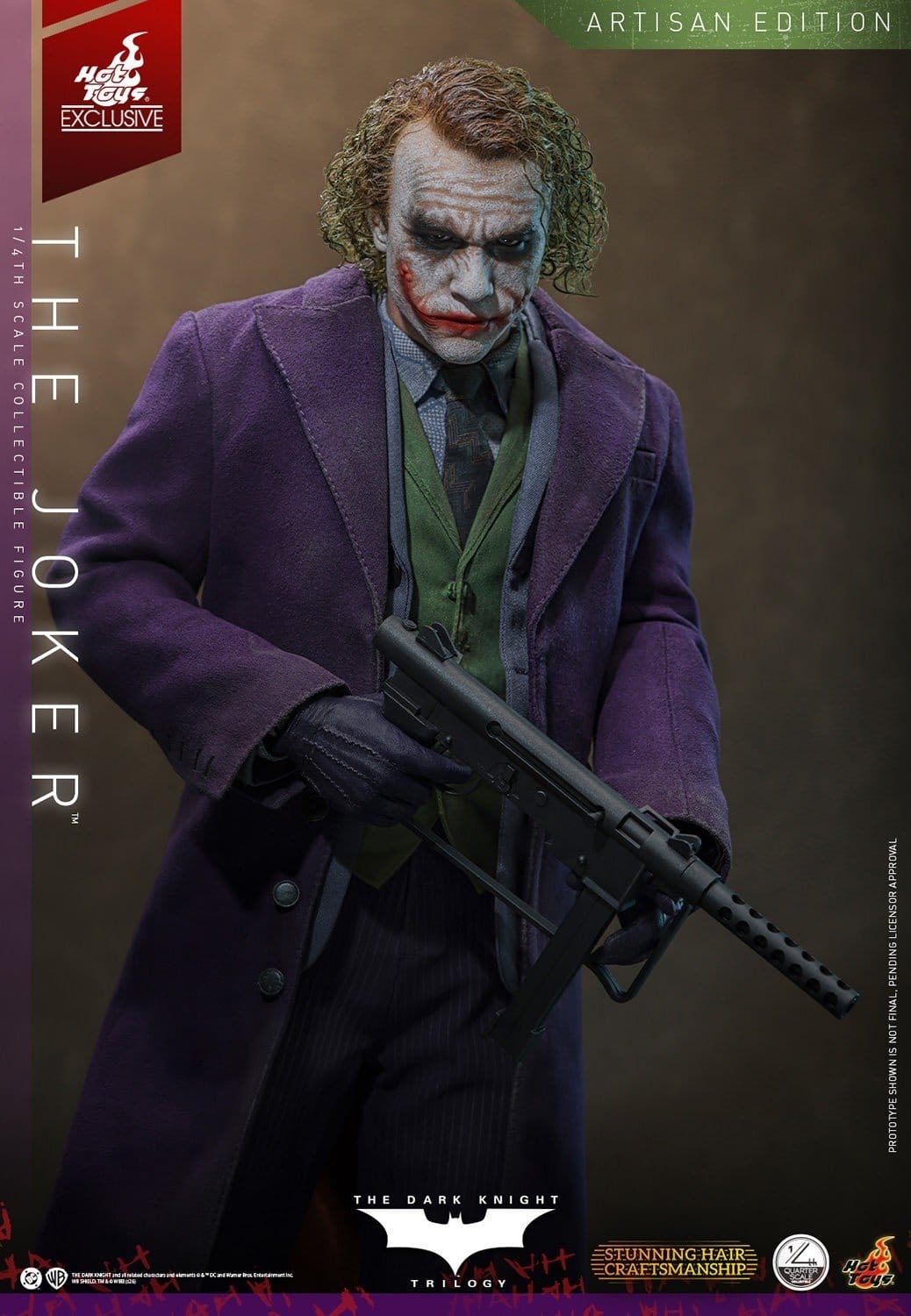 The Joker Artisan par Hot Toys - QS028AE - figurine 1/4 The Dark Knight de 46 cm