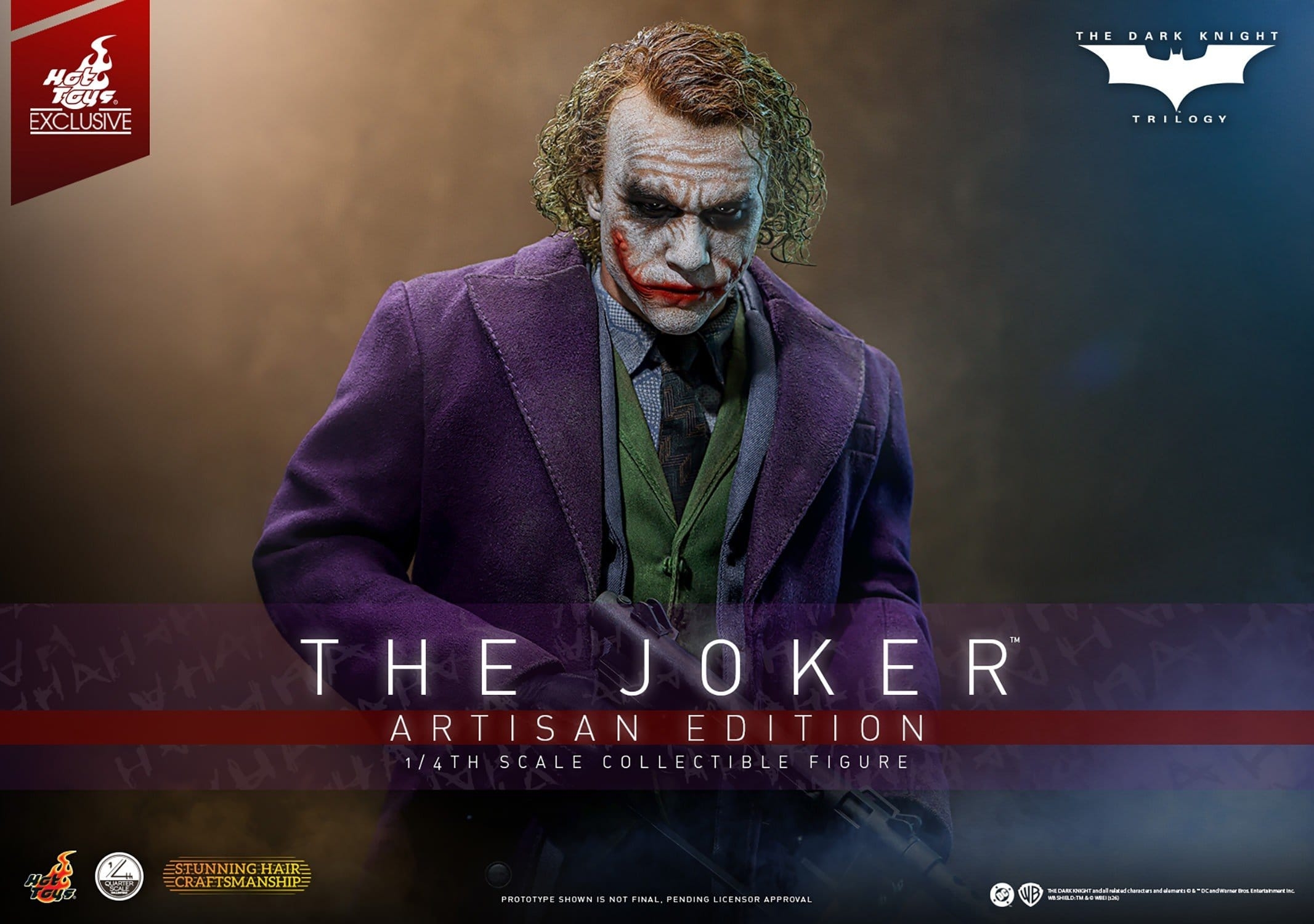 The Joker Artisan by Hot Toys - QS028AE - The Dark Knight 1/4 scale action figure