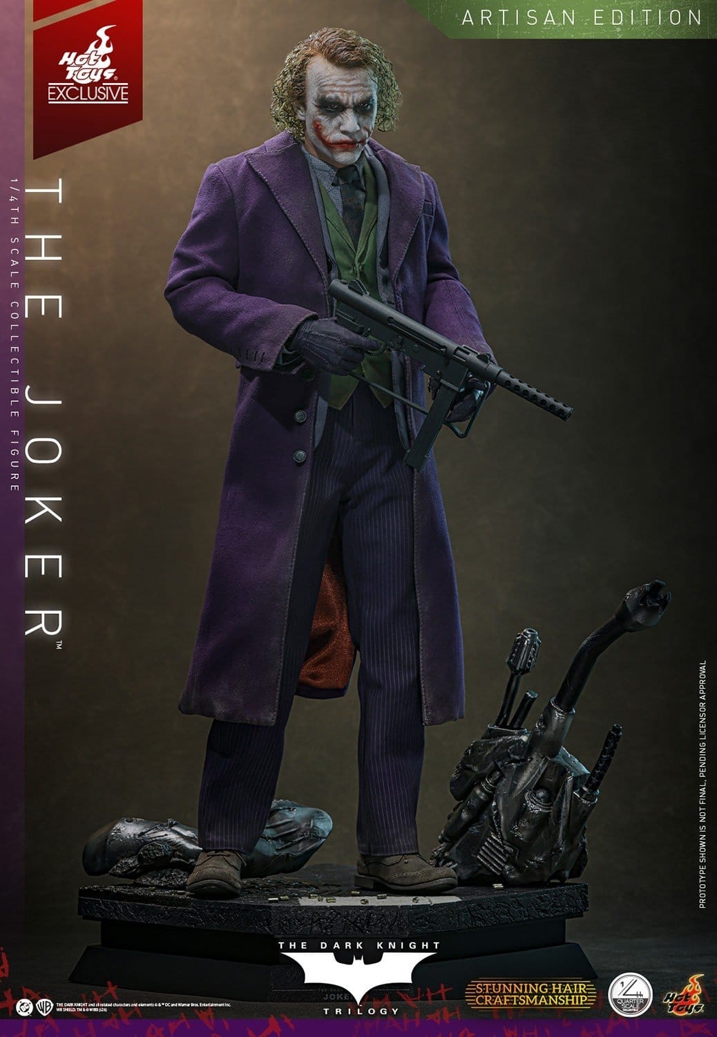 The Joker Artisan par Hot Toys - QS028AE - figurine 1/4 The Dark Knight de 46 cm