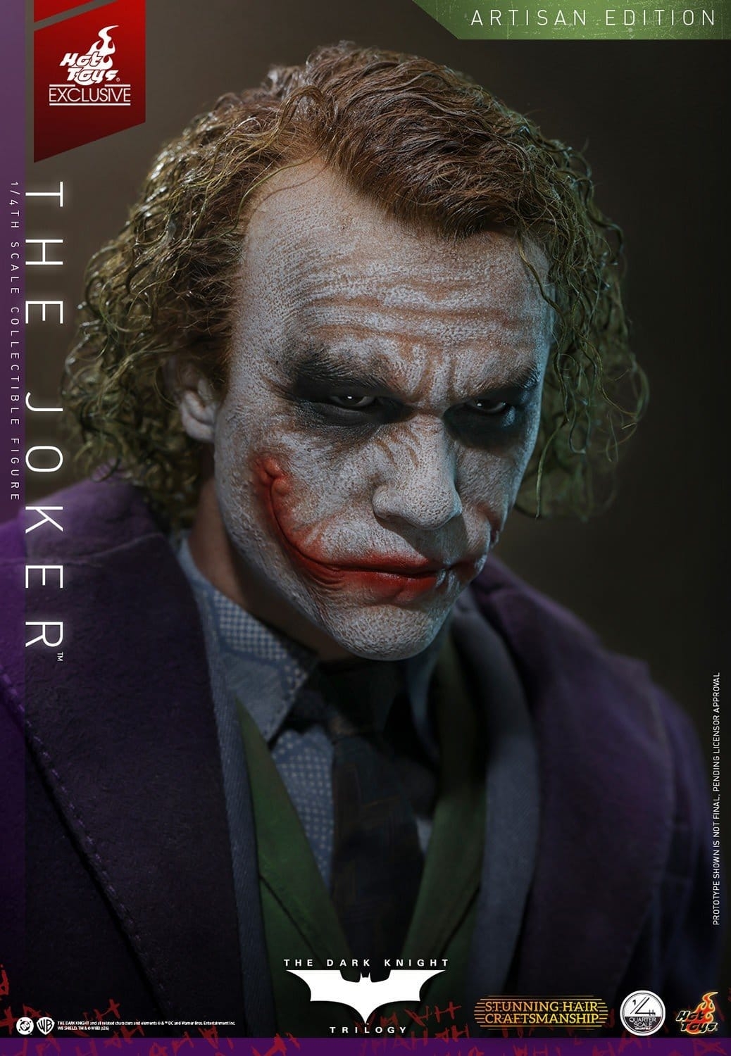 The Joker Artisan by Hot Toys - QS028AE - The Dark Knight 1/4 scale action figure