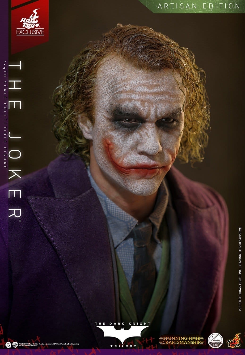 The Joker Artisan par Hot Toys - QS028AE - figurine 1/4 The Dark Knight de 46 cm