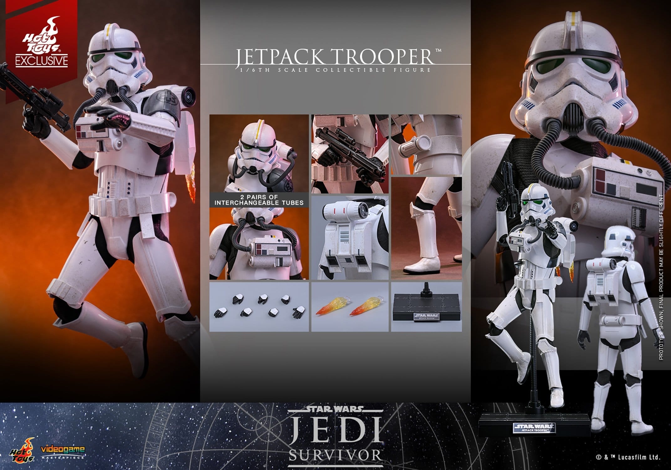Jetpack Trooper par Hot Toys - VGM82 - figurine 1/6 Star Wars: Jedi Survivor de 30 cm