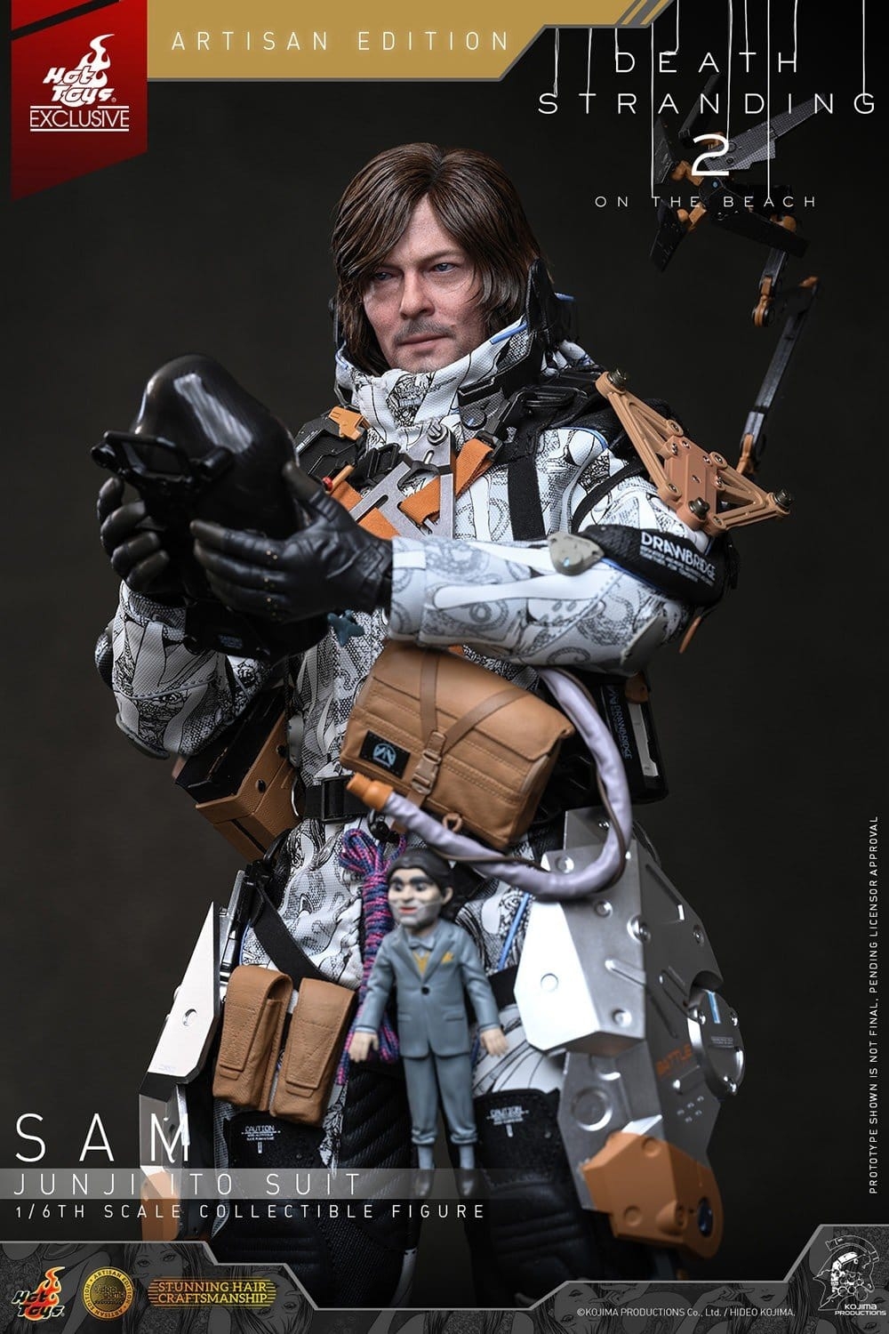 Sam Porter Bridges (Junji Ito Suit) di Hot Toys Artisan - VGM90AE - action figure Death Stranding 2: On The Beach