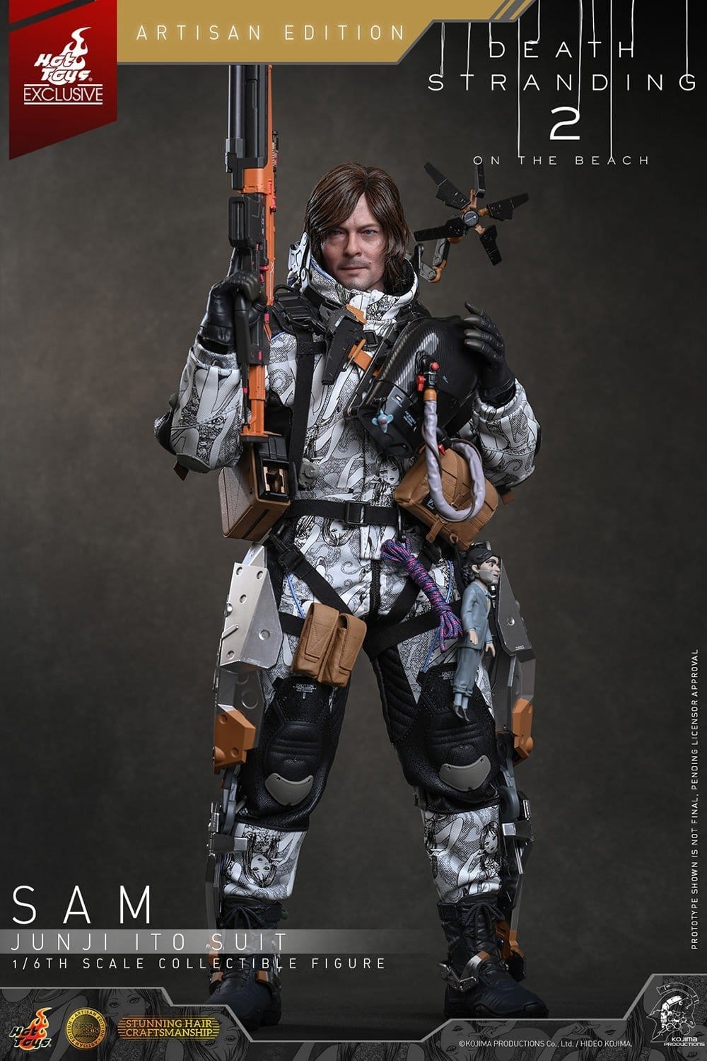 Sam Porter Bridges (Junji Ito Suit) di Hot Toys Artisan - VGM90AE - action figure Death Stranding 2: On The Beach