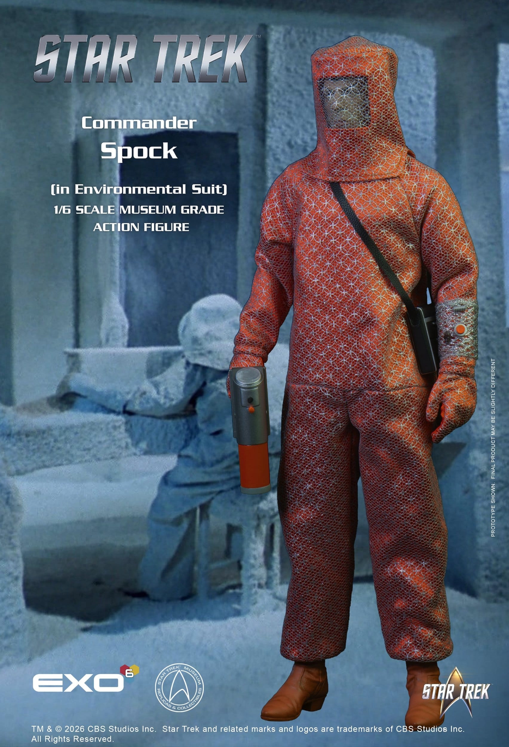 Lt. Commander Spock (Environmental Suit) Museum Grade di Exo-6 - action figure Star Trek: The Original Series