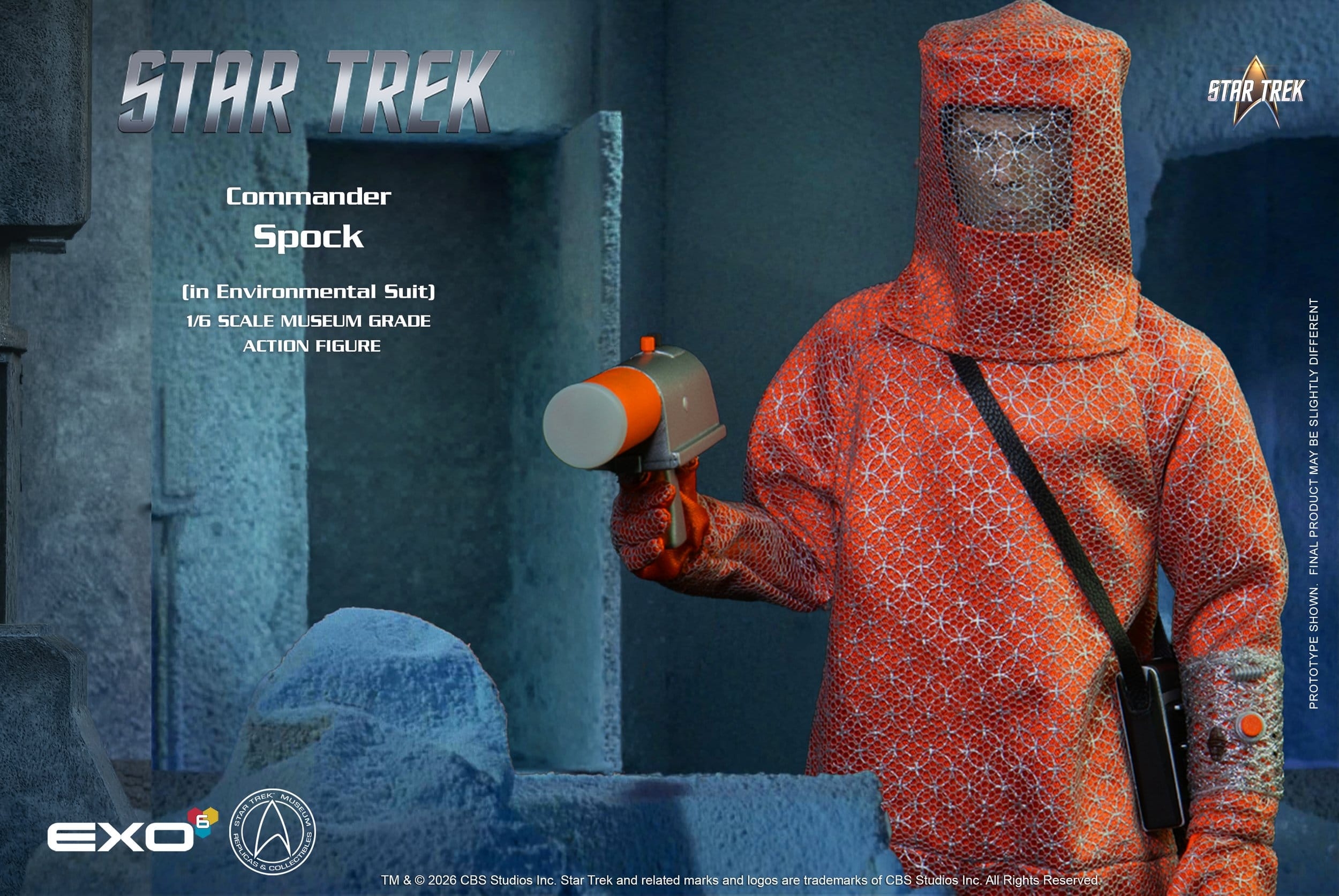 Lt. Commander Spock (Environmental Suit) Museum Grade par Exo-6 - figurine 1/6 Star Trek: The Original Series de 29 cm