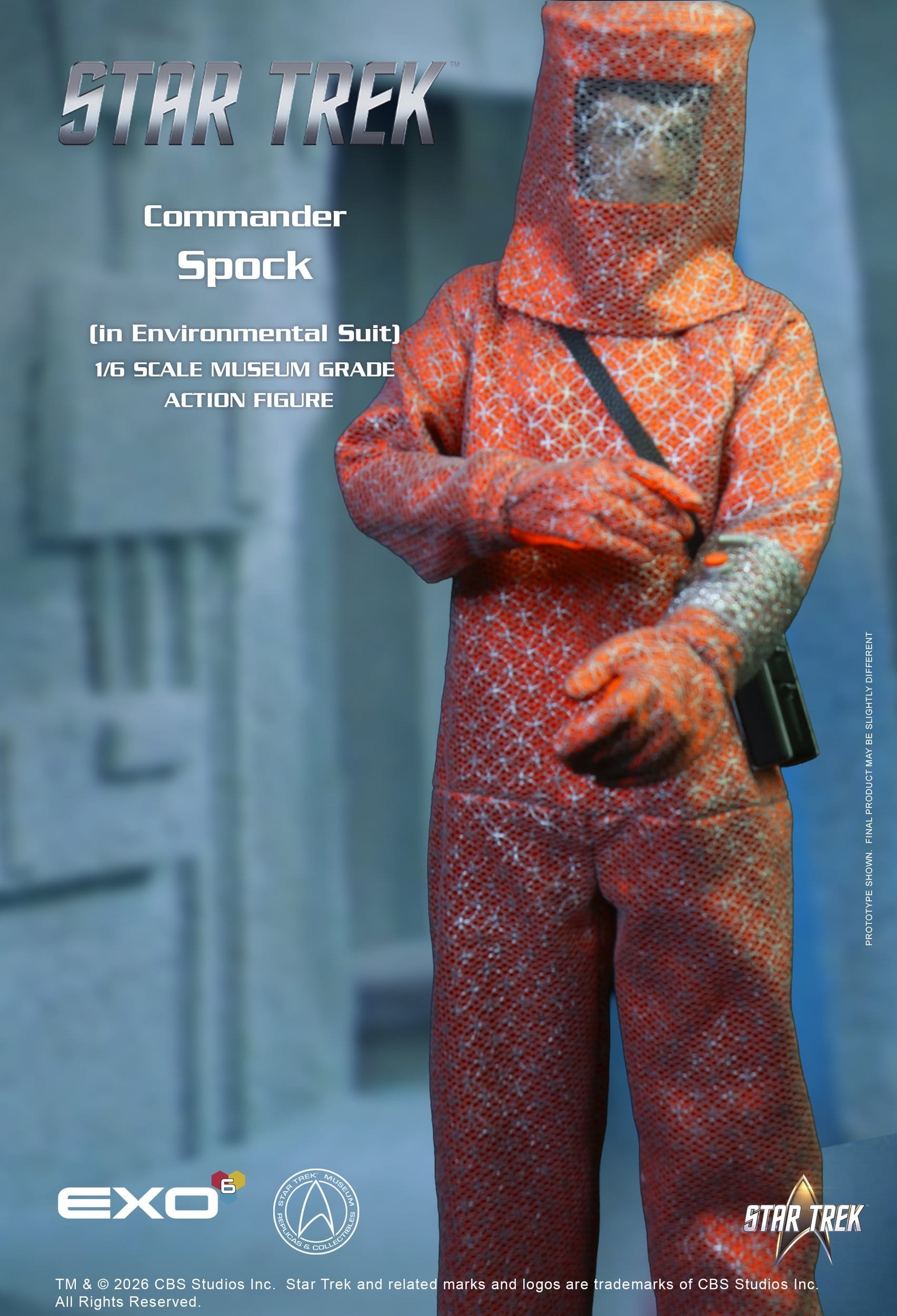 Lt. Commander Spock (Environmental Suit) Museum Grade par Exo-6 - figurine 1/6 Star Trek: The Original Series de 29 cm