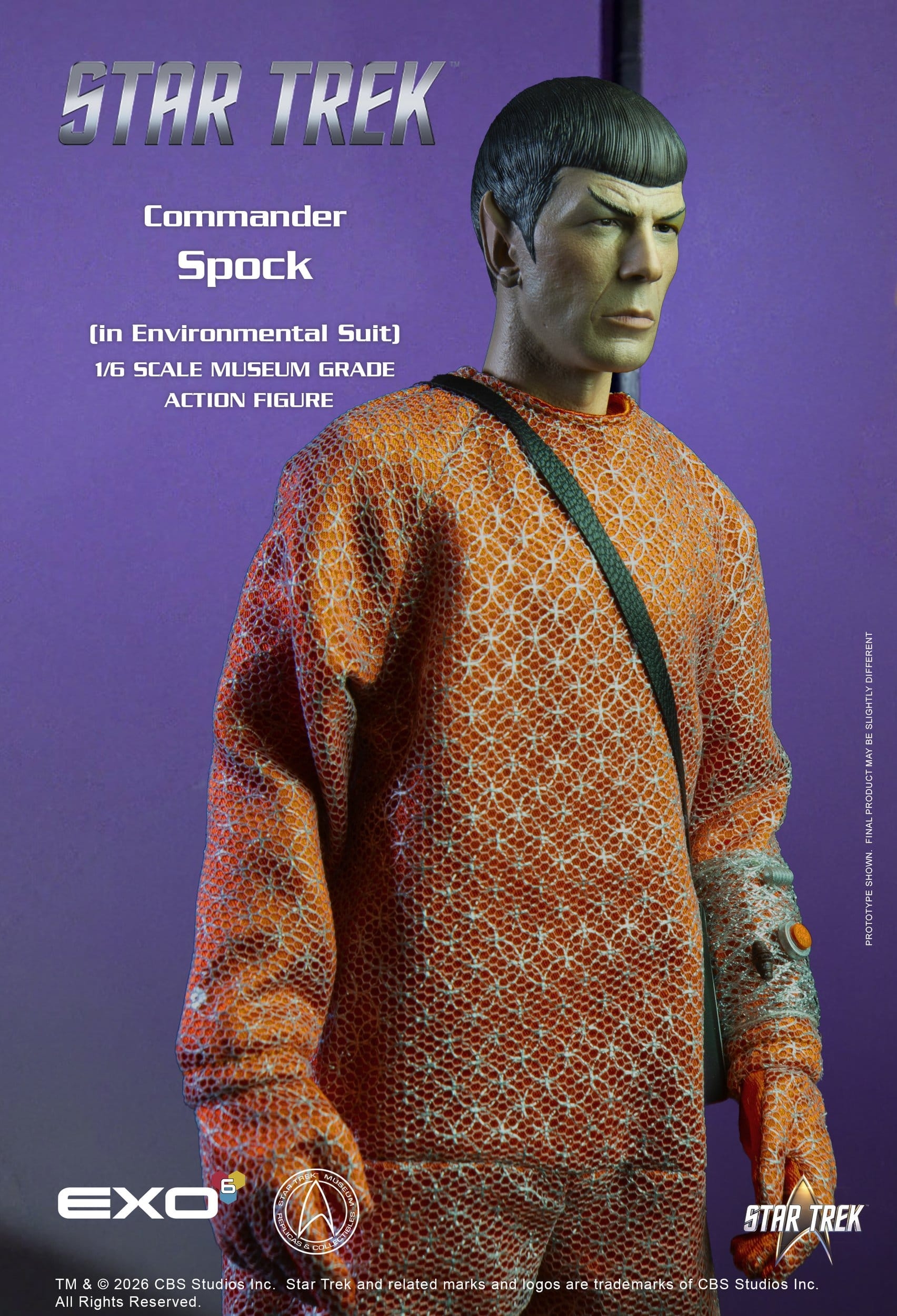 Lt. Commander Spock (Environmental Suit) Museum Grade von Exo-6 - Star Trek: The Original Series 1/6 Maßstab Actionfigur