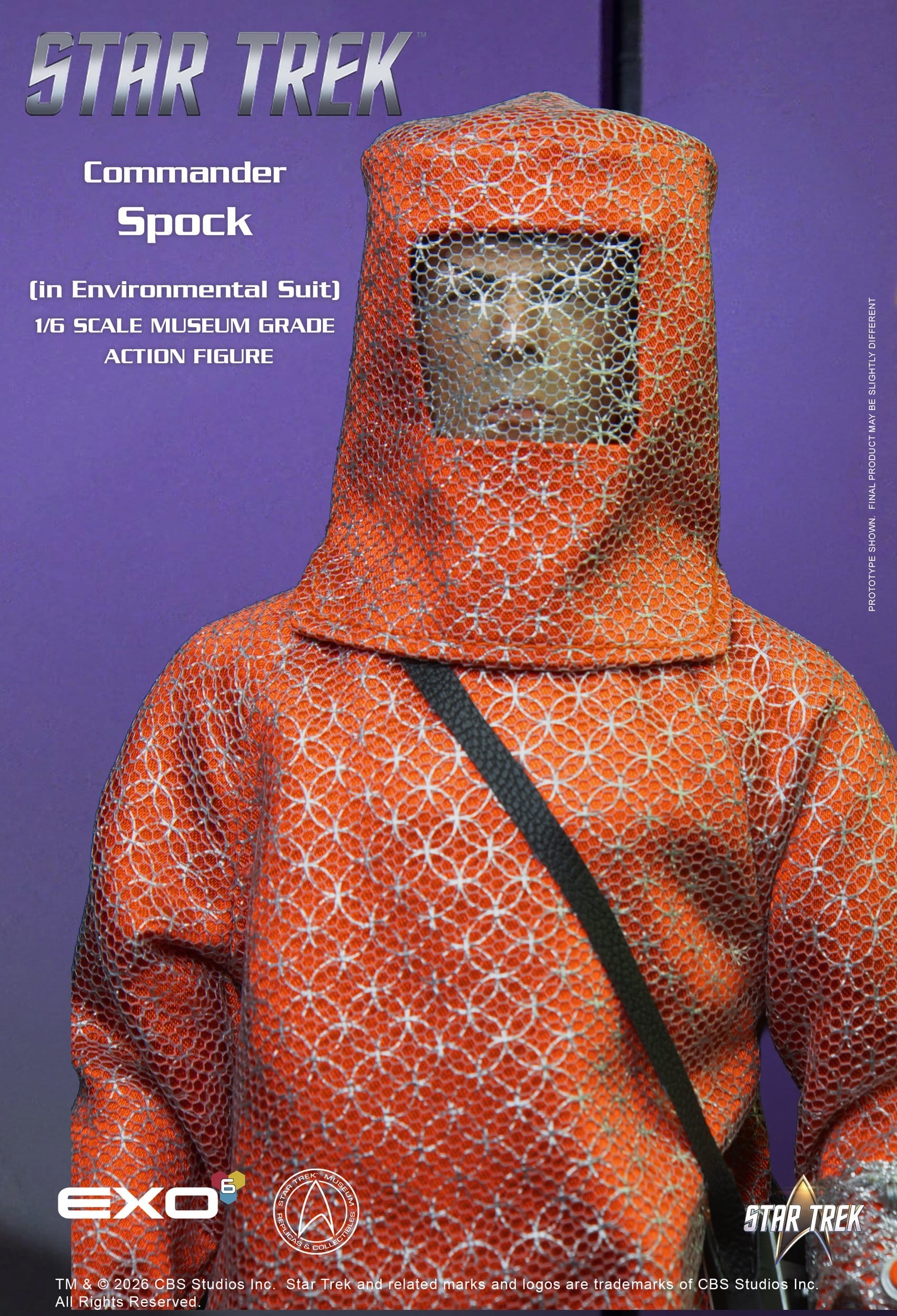Lt. Commander Spock (Environmental Suit) Museum Grade par Exo-6 - figurine 1/6 Star Trek: The Original Series de 29 cm