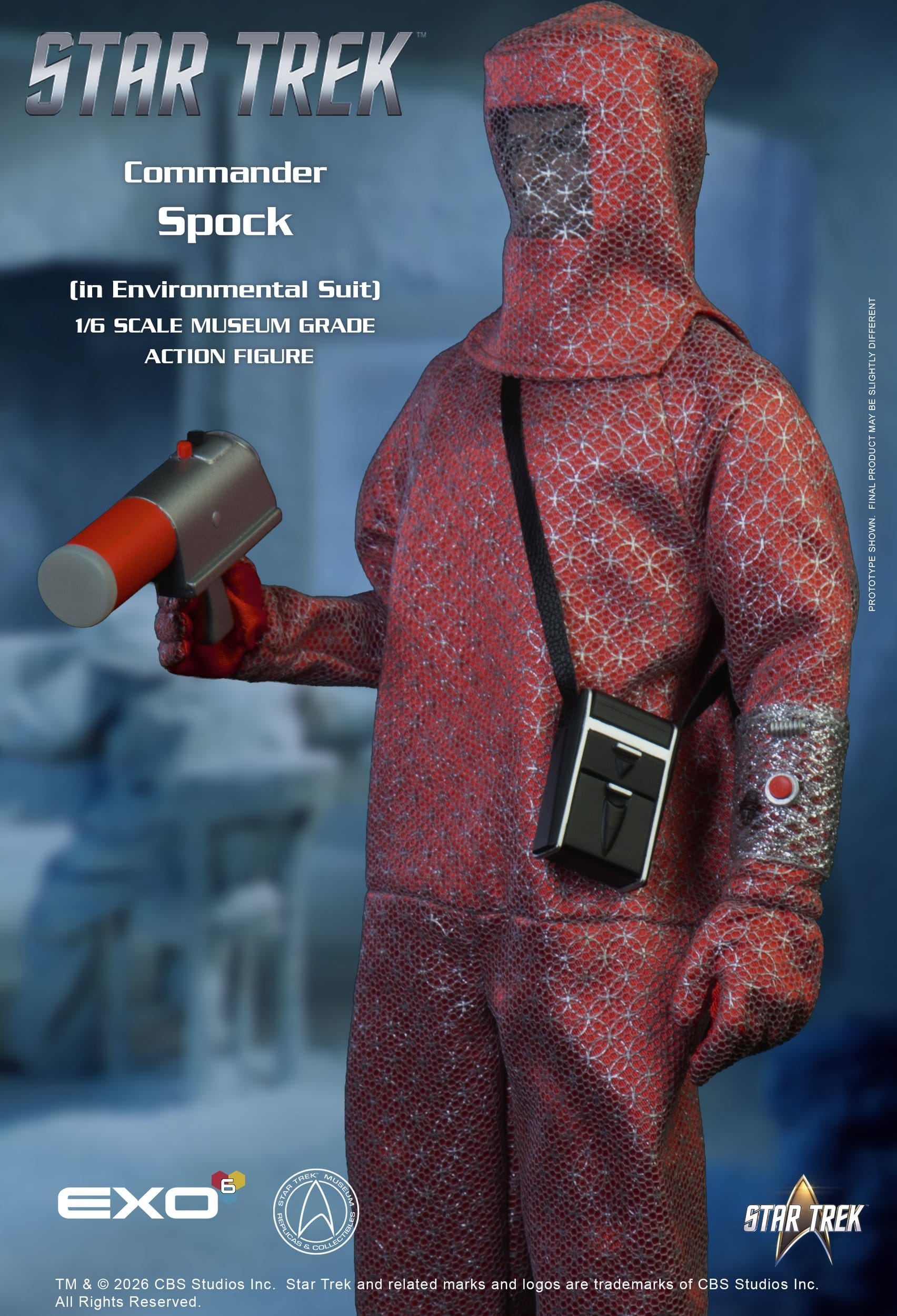 Lt. Commander Spock (Environmental Suit) Museum Grade par Exo-6 - figurine 1/6 Star Trek: The Original Series de 29 cm