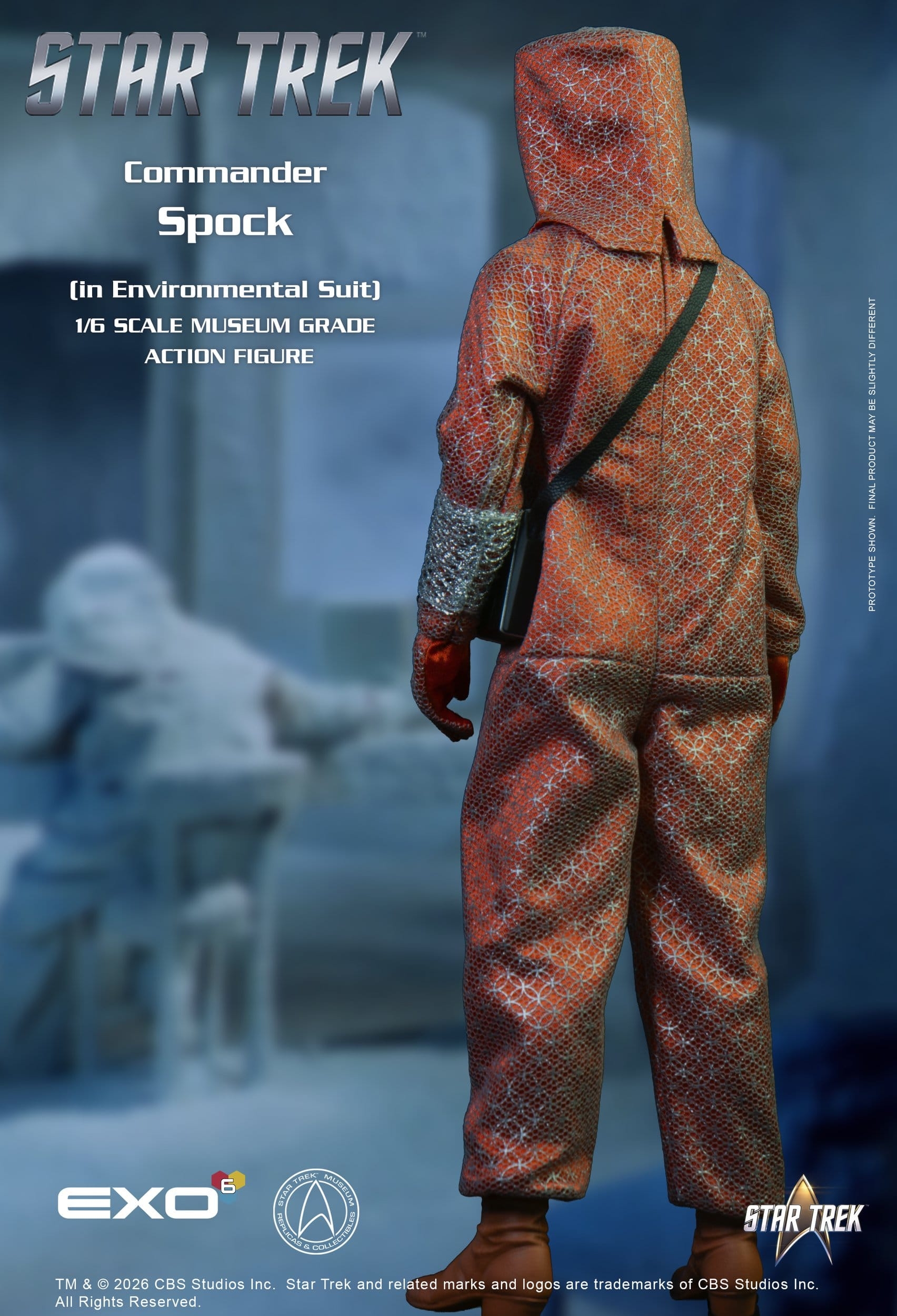 Lt. Commander Spock (Environmental Suit) Museum Grade von Exo-6 - Star Trek: The Original Series 1/6 Maßstab Actionfigur