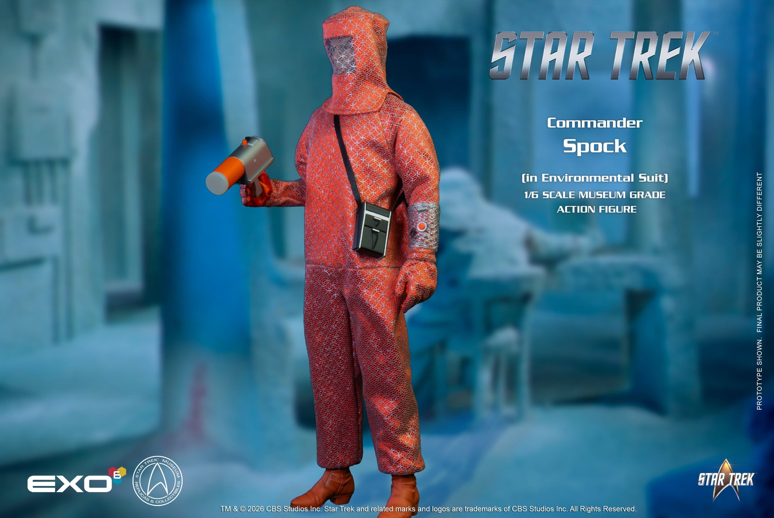 Lt. Commander Spock (Environmental Suit) Museum Grade van Exo-6 - Star Trek: The Original Series 1/6 schaal actiefiguur