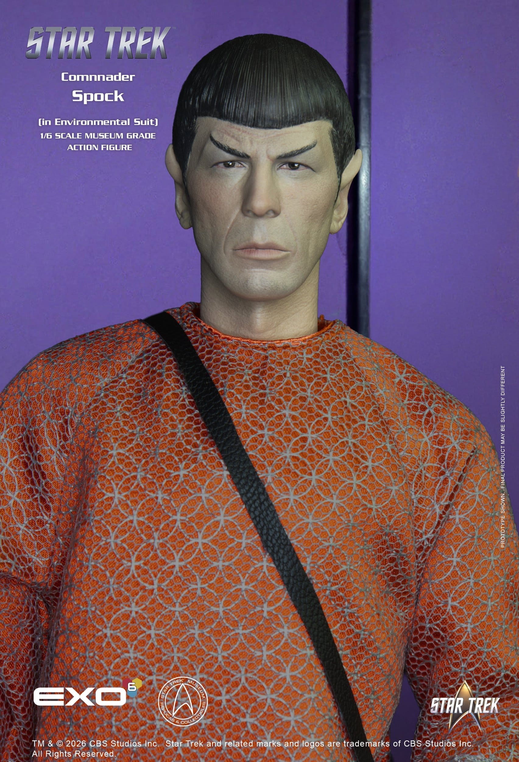 Lt. Commander Spock (Environmental Suit) Museum Grade par Exo-6 - figurine 1/6 Star Trek: The Original Series de 29 cm