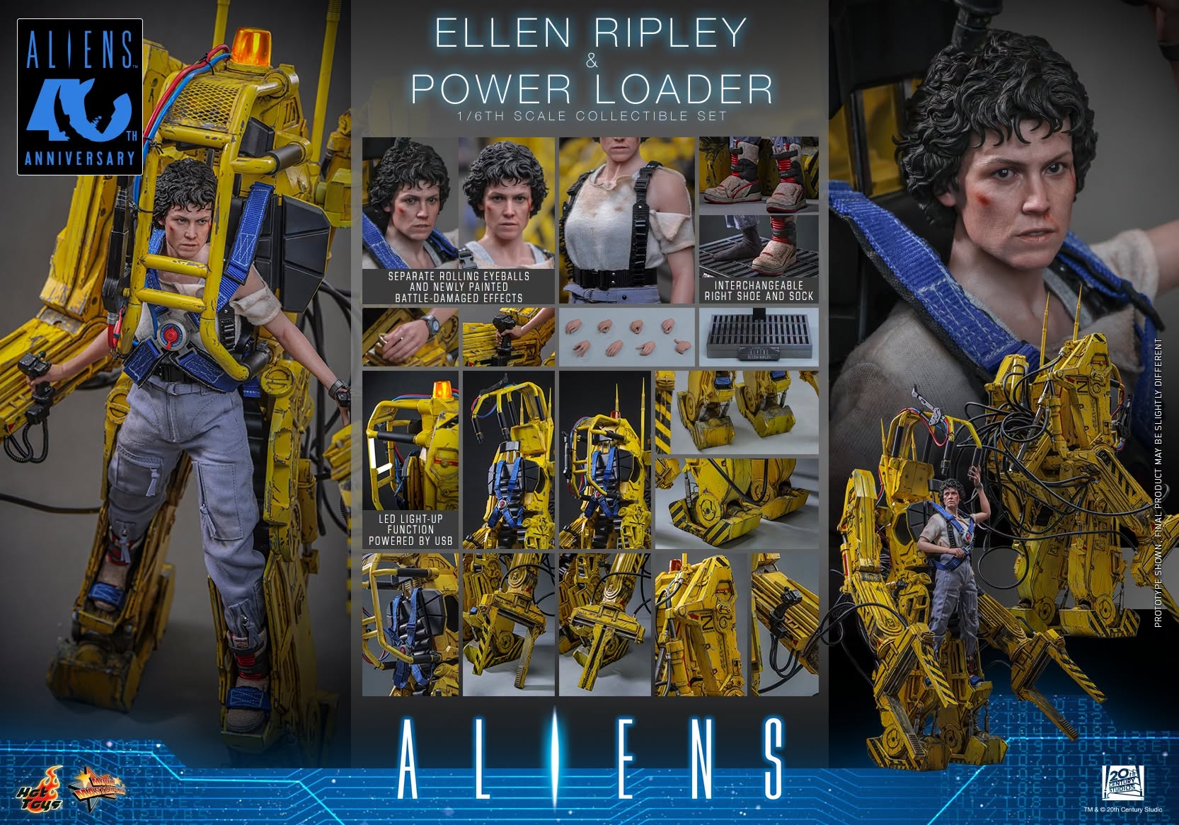 Ellen Ripley and Power Loader von Hot Toys - MMS923 - Aliens 1/6 Maßstab Actionfigur