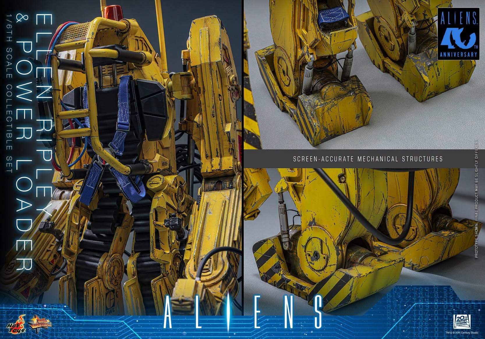 Ellen Ripley and Power Loader di Hot Toys - MMS923 - action figure Aliens in scala 1/6
