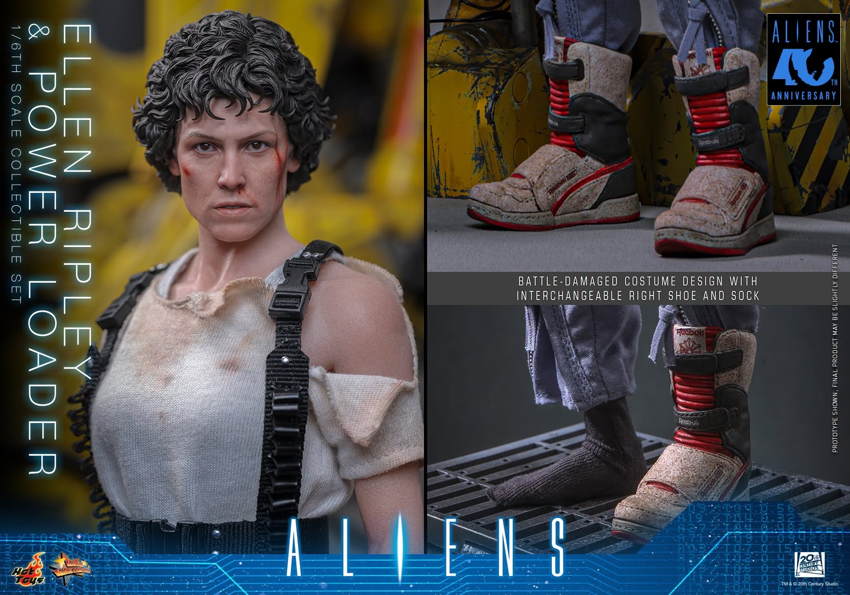 Ellen Ripley and Power Loader by Hot Toys - MMS923 - Aliens 1/6 scale action figure