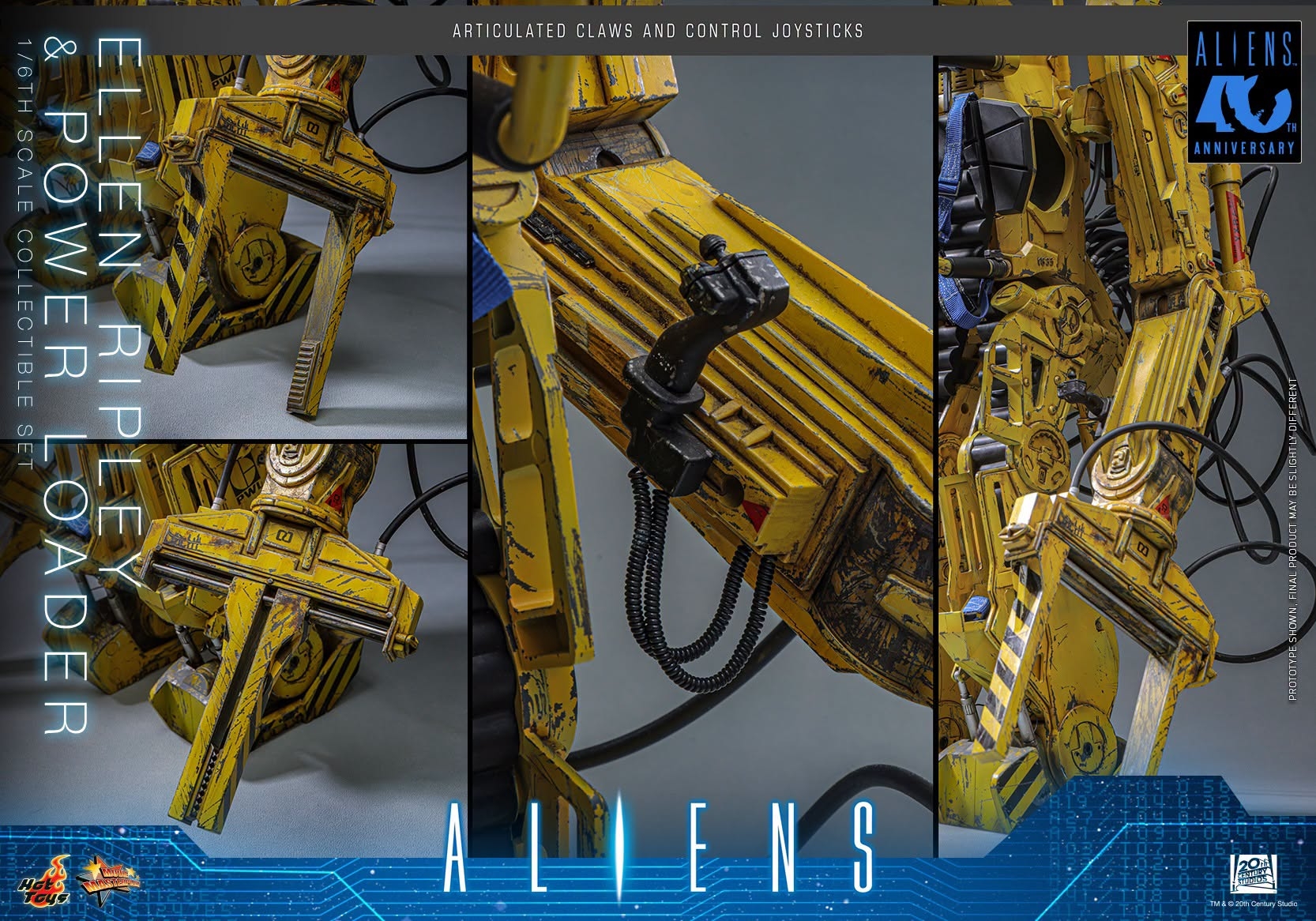Ellen Ripley and Power Loader par Hot Toys - MMS923 - figurine 1/6 Aliens de 52 cm
