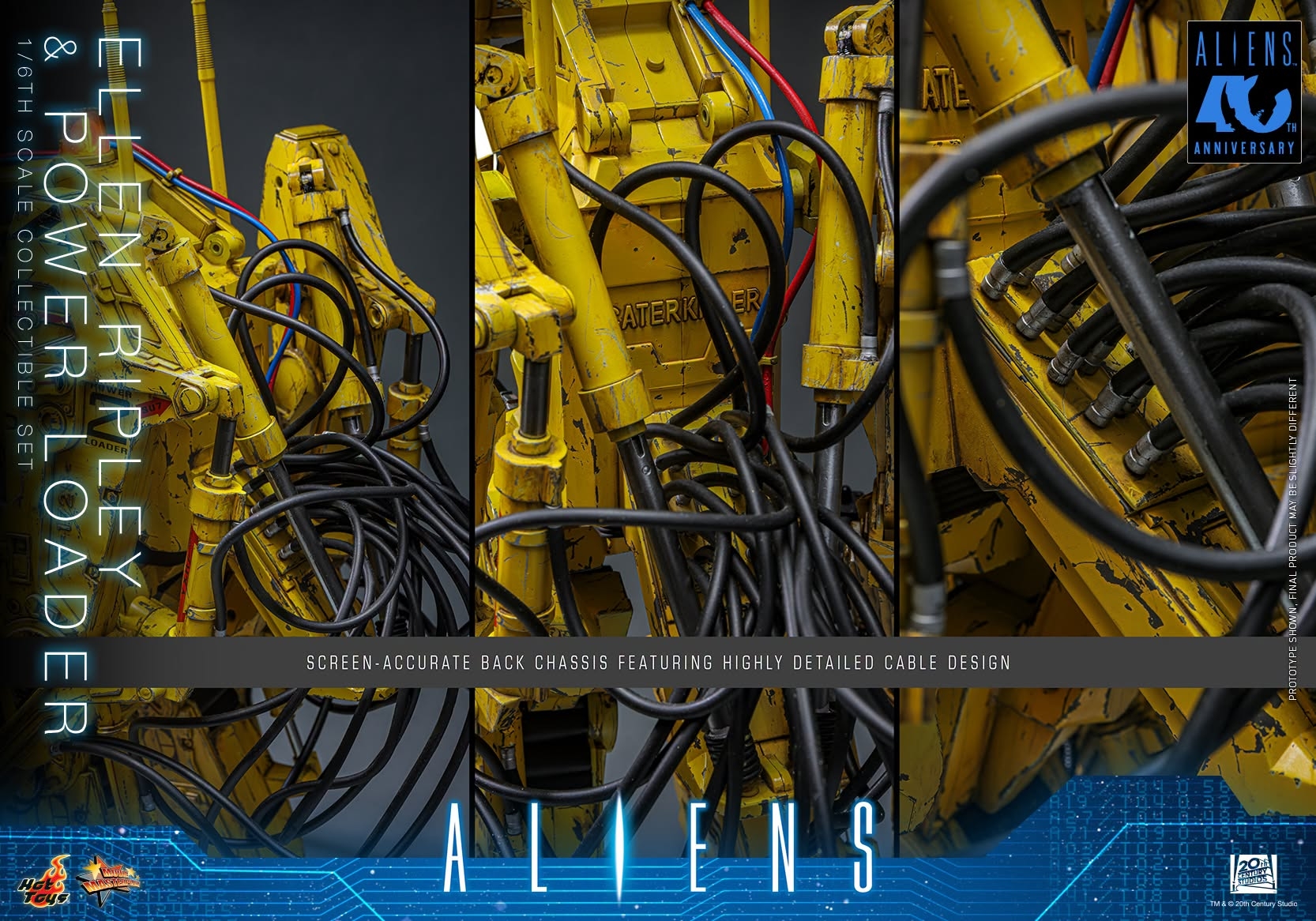 Ellen Ripley and Power Loader par Hot Toys - MMS923 - figurine 1/6 Aliens de 52 cm