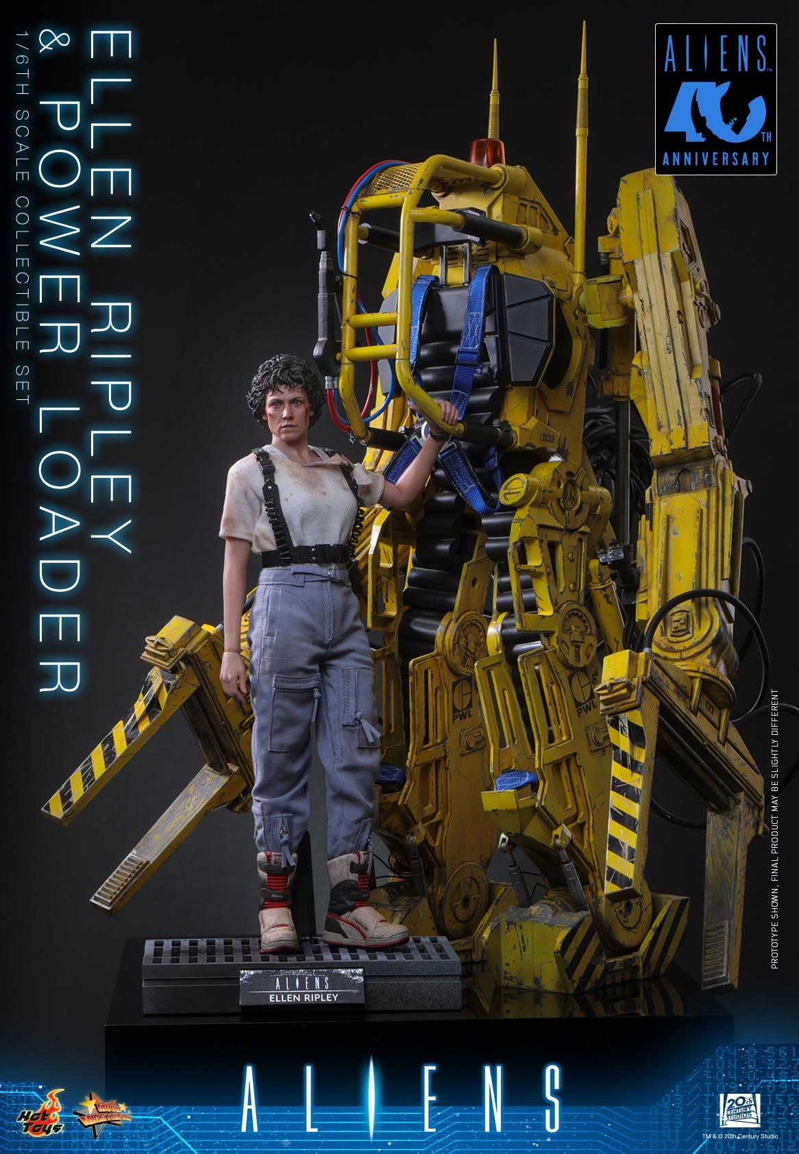 Ellen Ripley and Power Loader di Hot Toys - MMS923 - action figure Aliens in scala 1/6