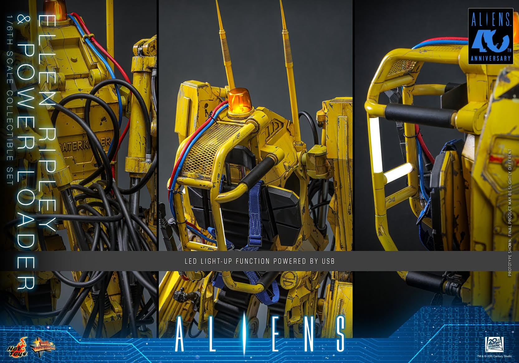 Ellen Ripley and Power Loader par Hot Toys - MMS923 - figurine 1/6 Aliens de 52 cm