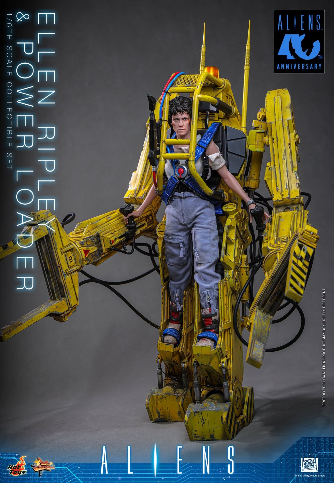 Ellen Ripley and Power Loader par Hot Toys - MMS923 - figurine 1/6 Aliens de 52 cm