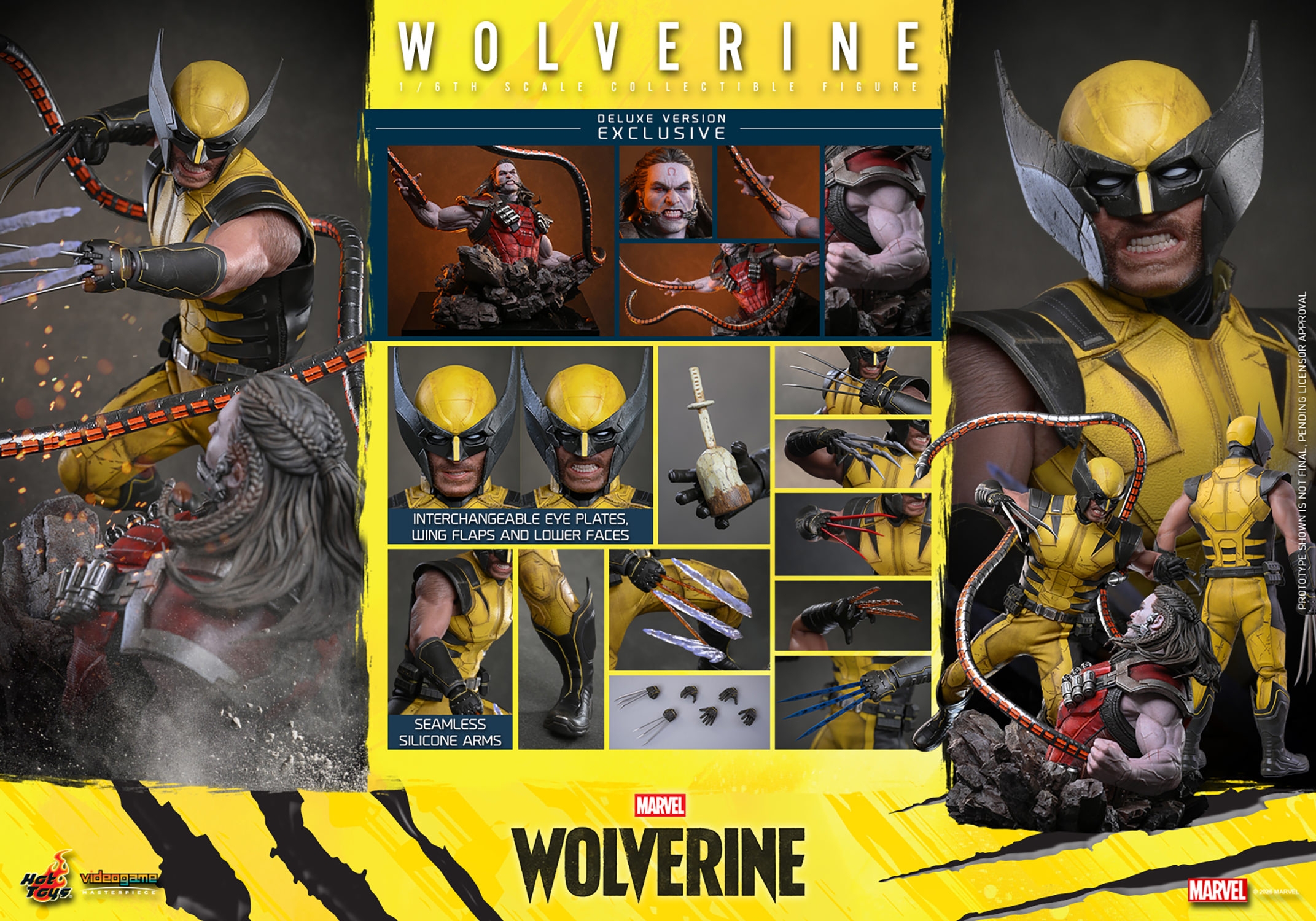 Wolverine Deluxe par Hot Toys - VGM92 - figurine 1/6 Marvel's Wolverine de 29 cm