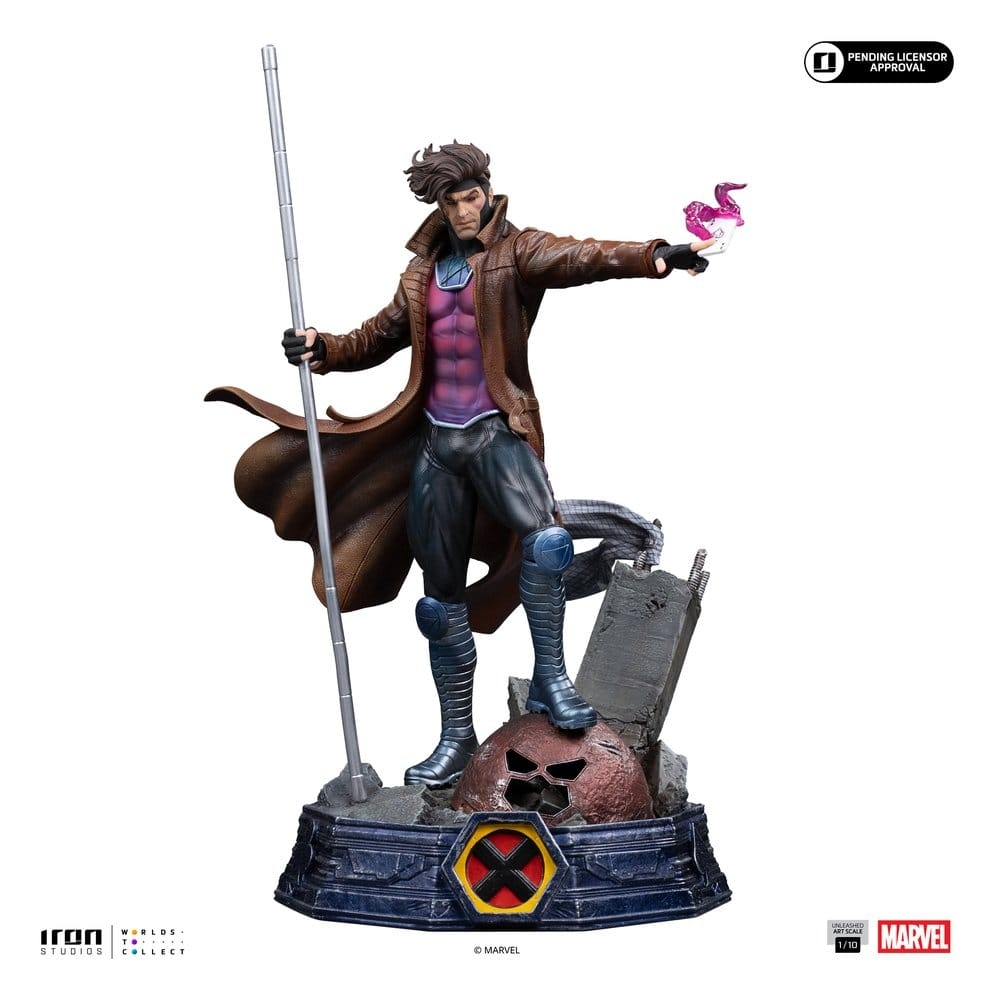 Gambit Unleashed Art Scale von Iron Studios - X-Men 1/10 Maßstab Figur