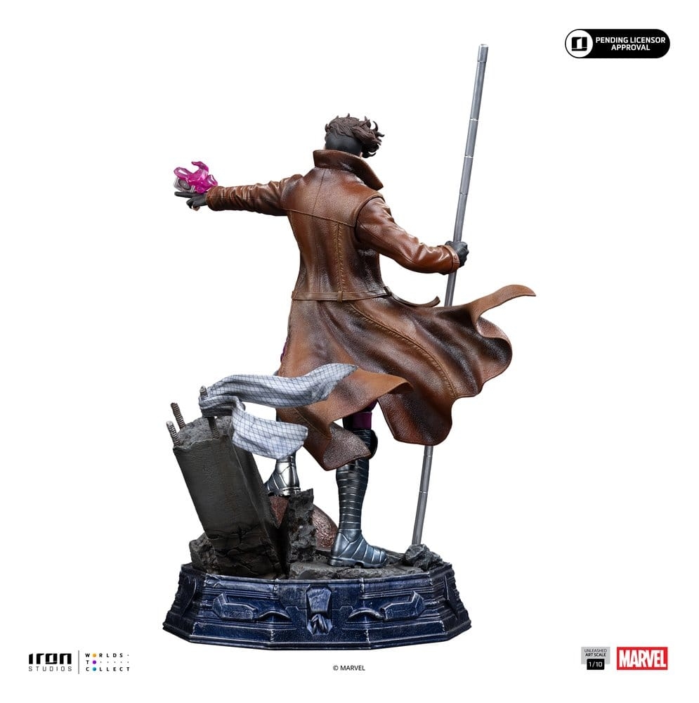 Gambit Unleashed Art Scale von Iron Studios - X-Men 1/10 Maßstab Figur