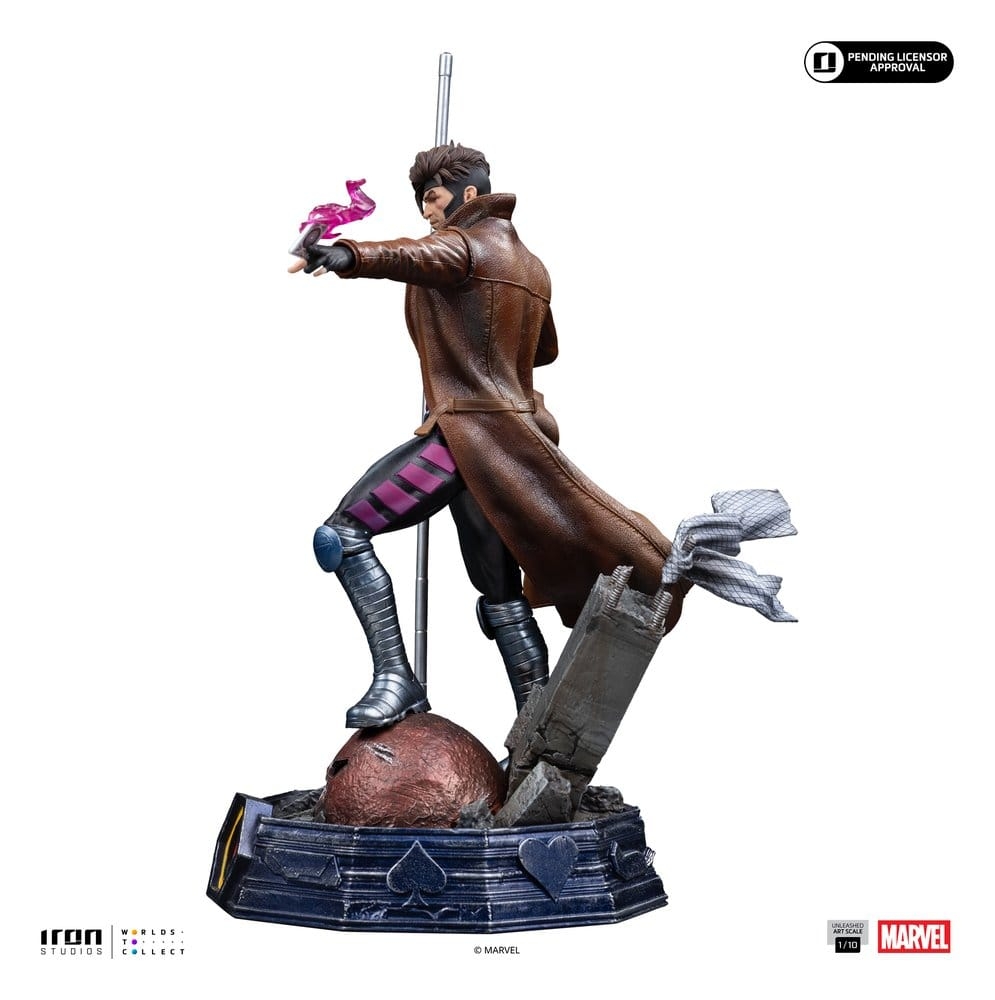 Gambit Unleashed Art Scale von Iron Studios - X-Men 1/10 Maßstab Figur