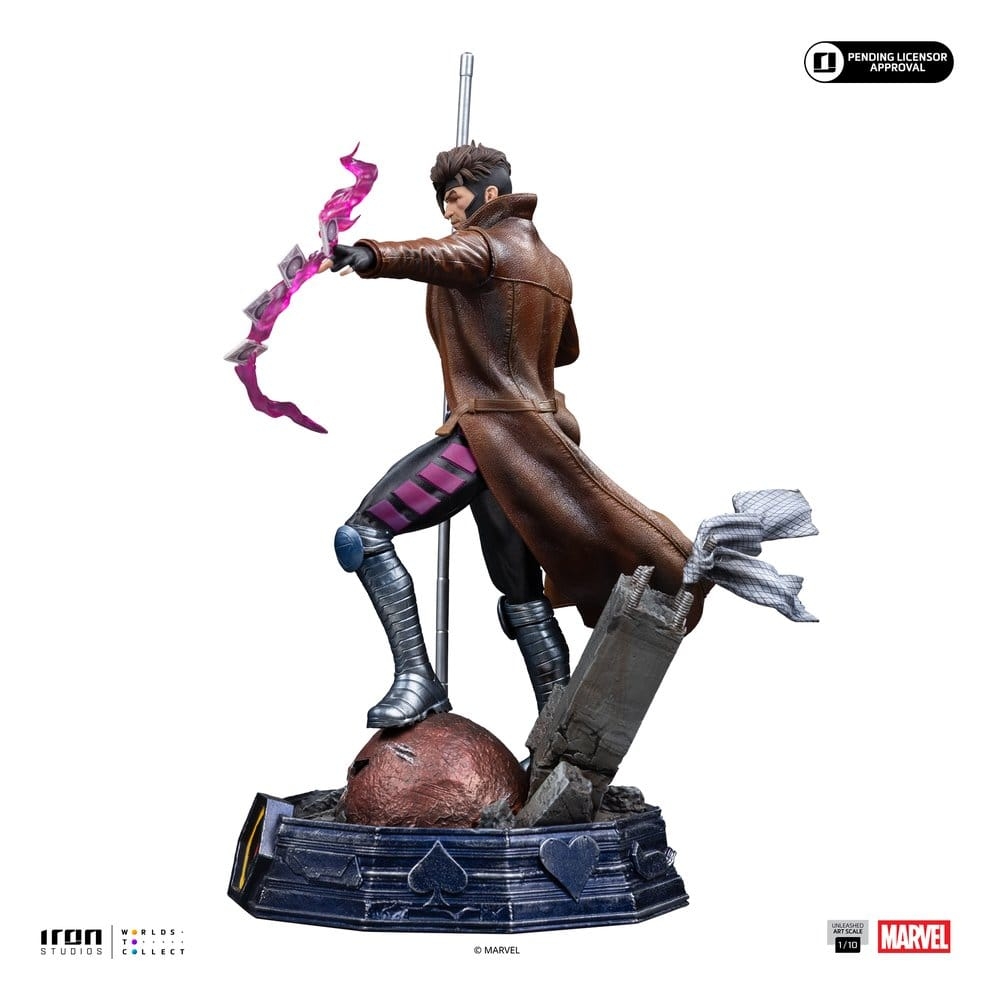 Gambit Unleashed Art Scale von Iron Studios - X-Men 1/10 Maßstab Figur