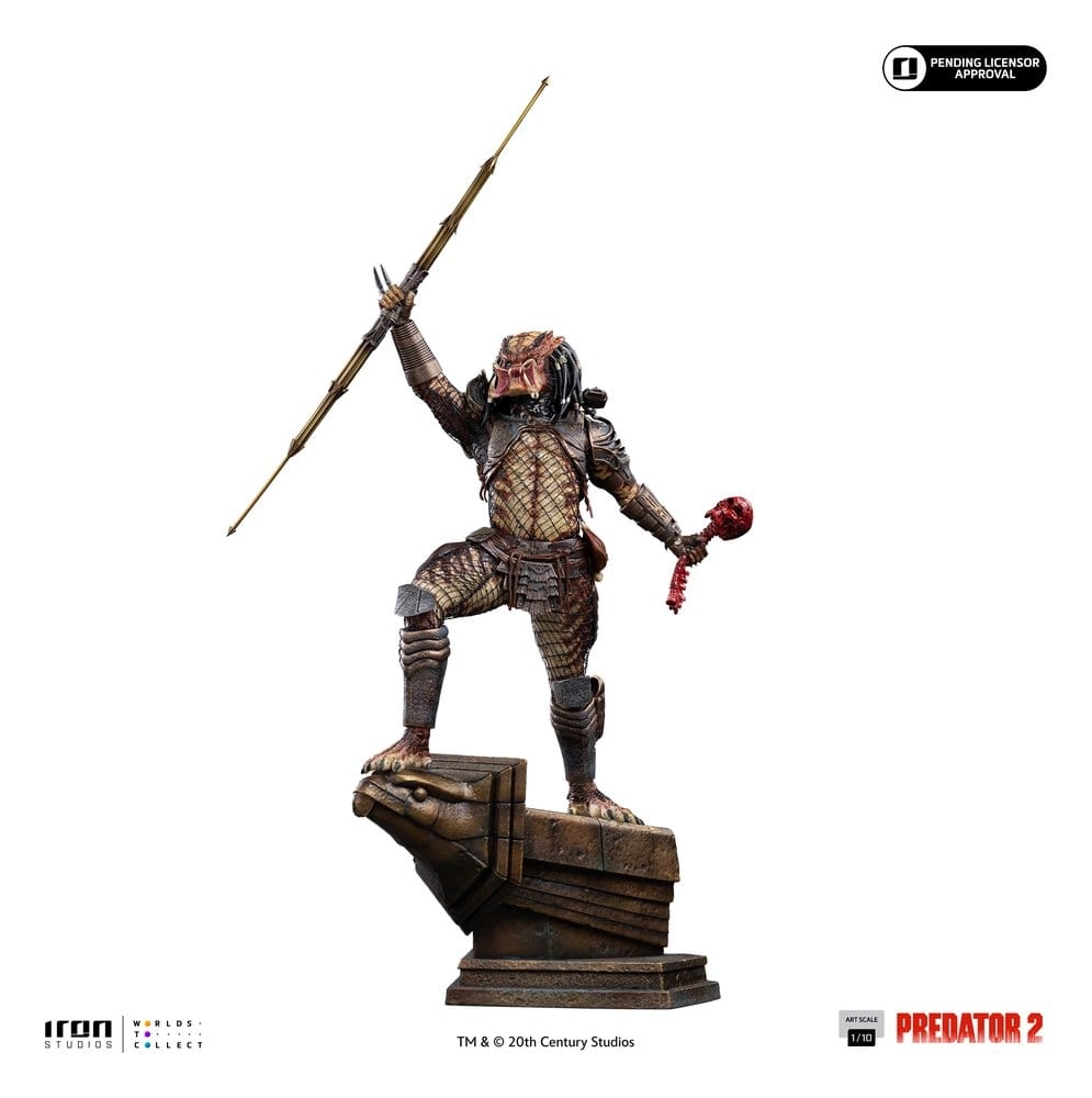 Predator (City Hunter) Art Scale de Iron Studios - figura Predator 2 a escala 1/10