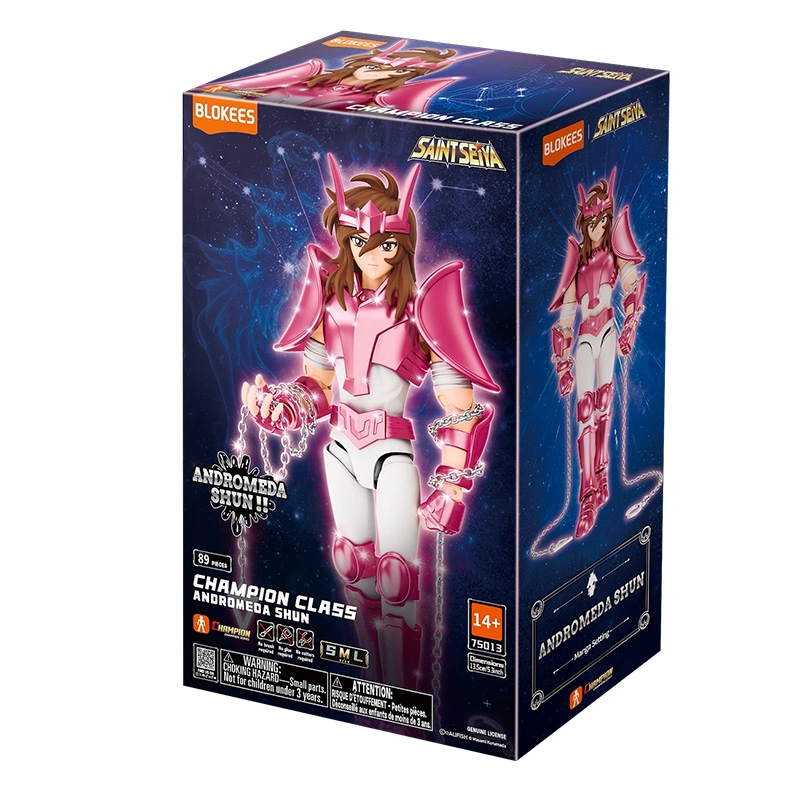 Andromeda Shun Champion Class di Blokees - action figure Saint Seiya alta 16 cm