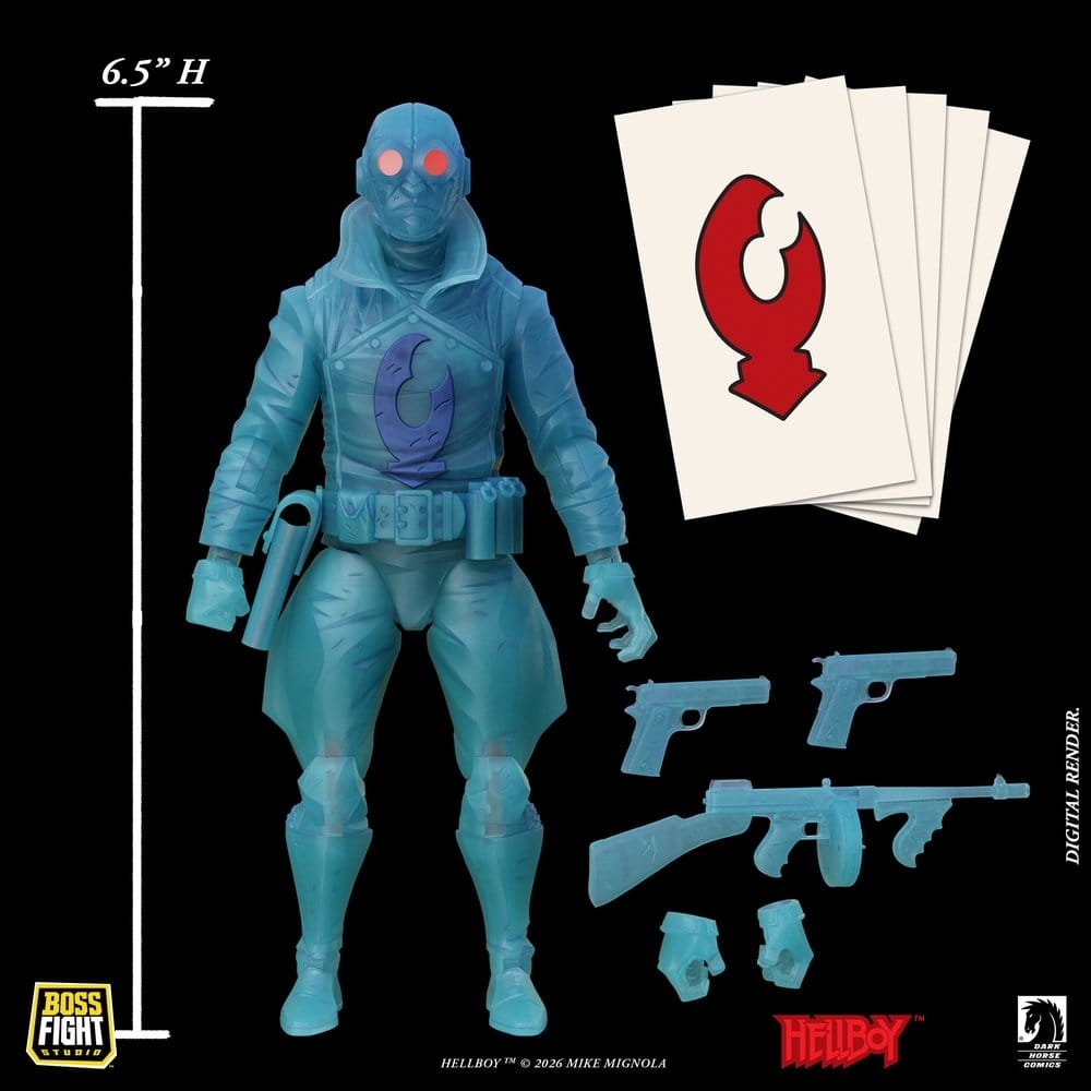 The Ghost of Lobster Johnson von Boss Fight Studio - Hellboy 1/12 Maßstab Actionfigur